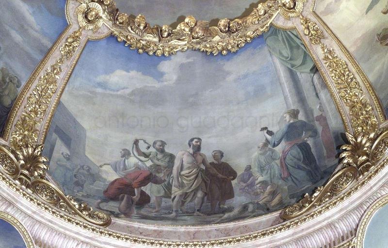Sansone condotto al Tempio - 1862-63 - affresco - Cattedrale di S, Alessandro (BG)